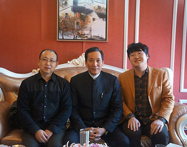 与台湾风水大师陈冠宇、徒弟谷玄午
